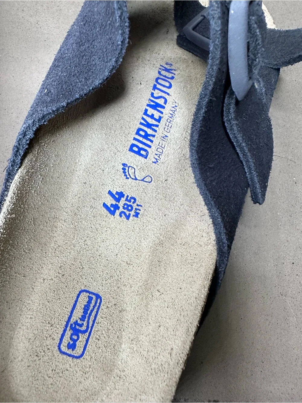 Birkenstock Arizona Midnight Suede Soft-footbed Sandals - M11 -NEW